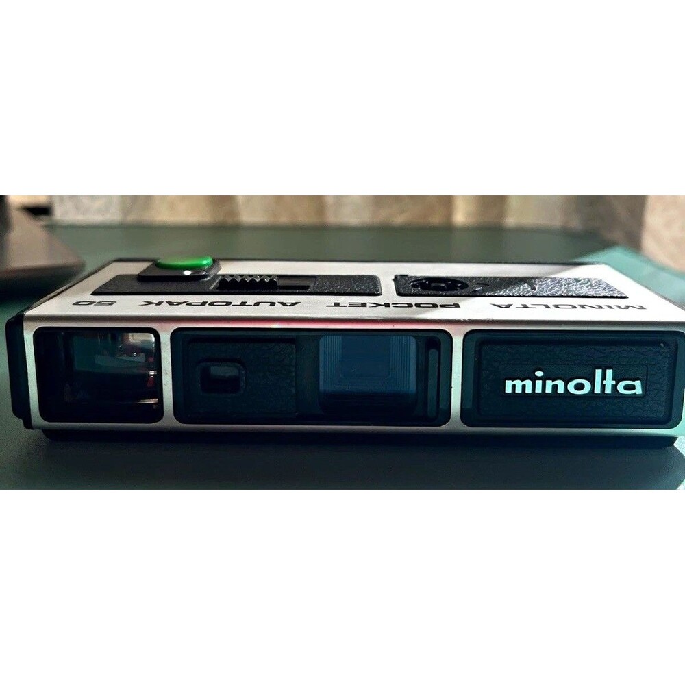 VTG. 1970s Minolta Pocket Autopak 50 110 Manual Focus Light Meter Black/Silver